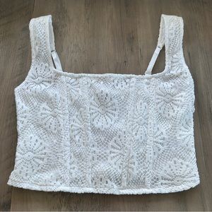American Eagle Lace Corset Tank Top